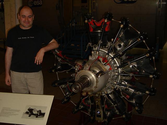 Airplane Engine in Deutches Museum in Munich, May 27, 2007