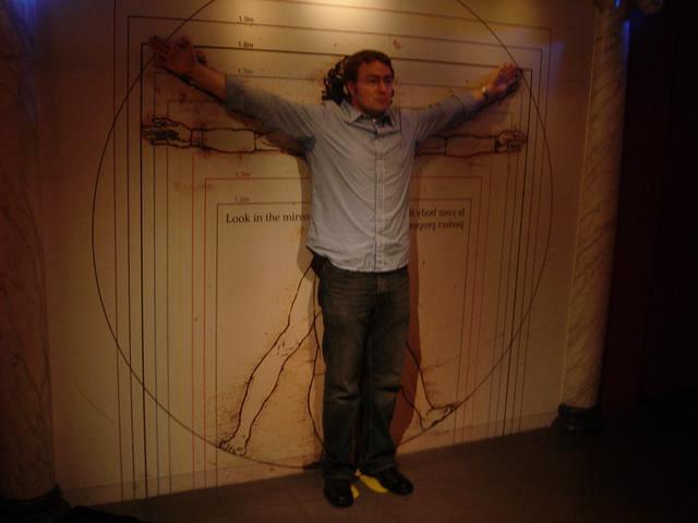 Anders in Madam Tussaud Museum in Amsterdam, May 19, 2007