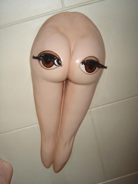 Butt in Sex Museum in Amsterdam, May 19, 2007