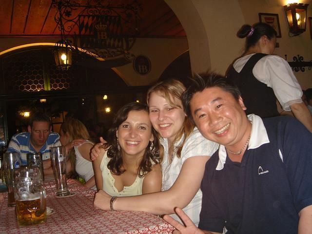 Ernst in Hofbrauhaus Restaurant in Munich, May 26, 2007