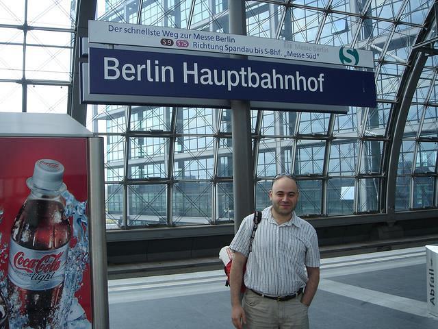 Greg in Berlin Hauptbahnhof, June 9, 2007