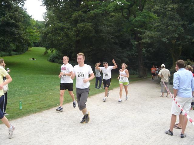 Jens Adam and Melissa at University Run in Cologne, June 13, 2007