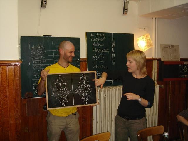 Marcus and Diana in Bowling Bar in Cologne, May 29, 2007