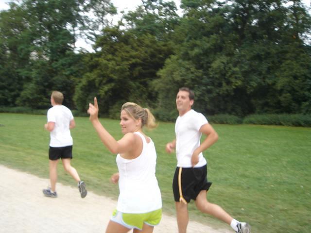 Melissa and Adam at University Run in Cologne, June 13, 2007