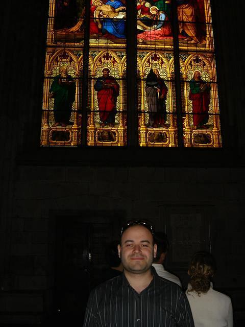 Near Window Inside Dom in Cologne, May 22, 2007