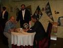 Dining with George Clooney in Madam Tussaud Museum in Amsterdam, May 19, 2007