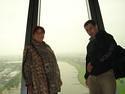 Lenny and Bella on the Top of TV Tower in Dusseldorf, May 28, 2007