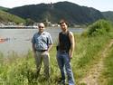 Myself and Colbert near Scenic Road from Koblenz to Mainz, May 26, 2007